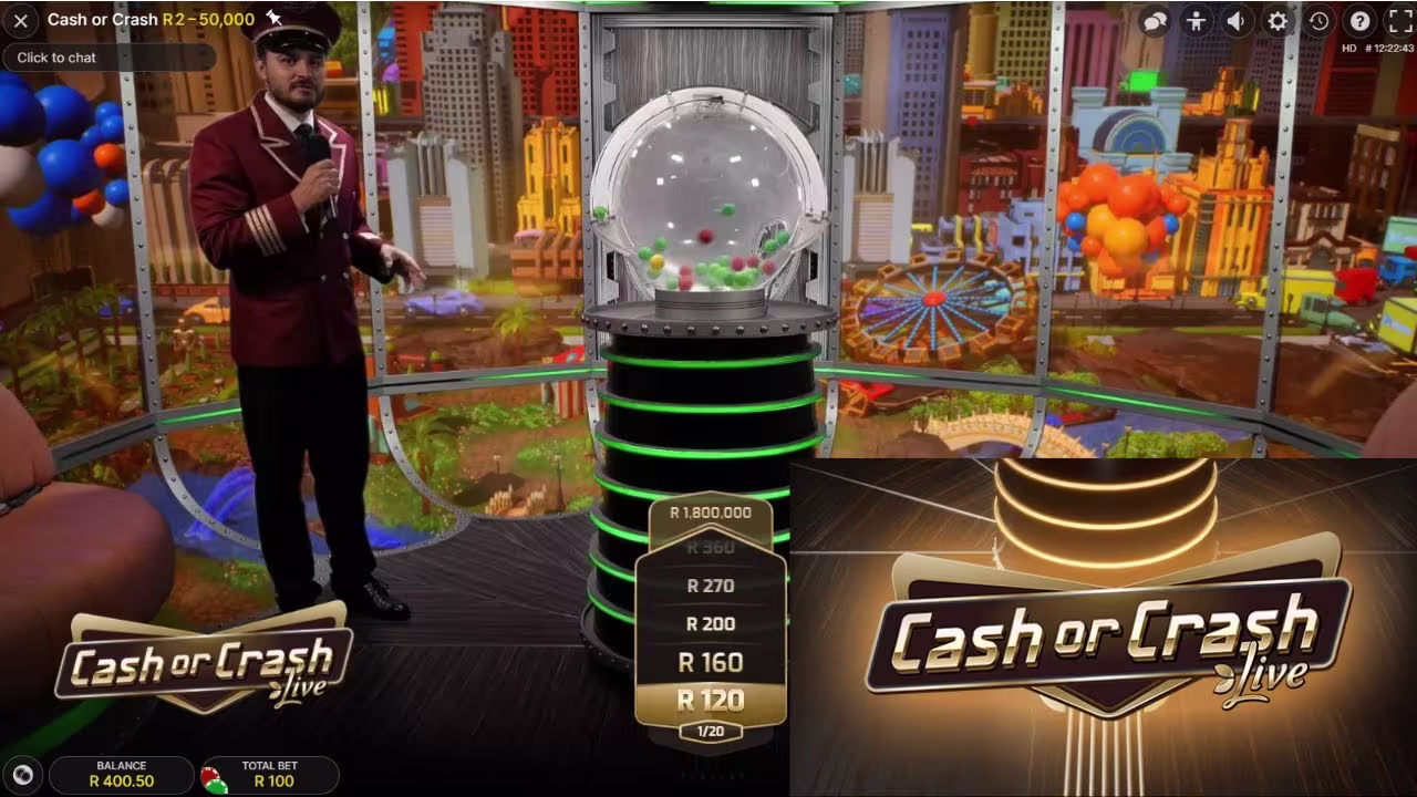 Cash or Crash di Evolution Gaming