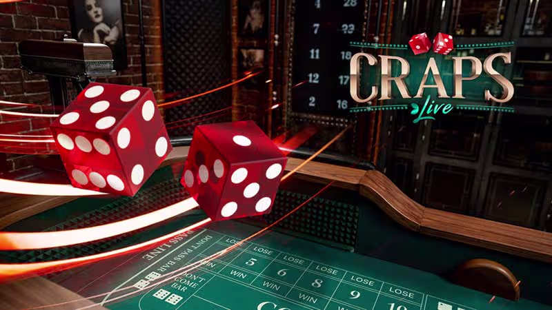 Live Craps di Evolution Gaming